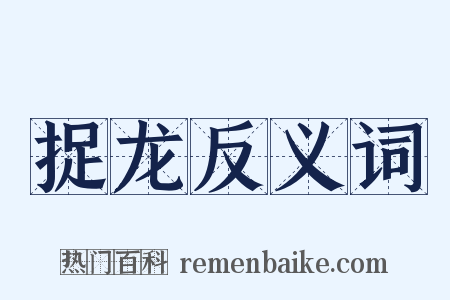 捉龙反义词是什么意思的图片